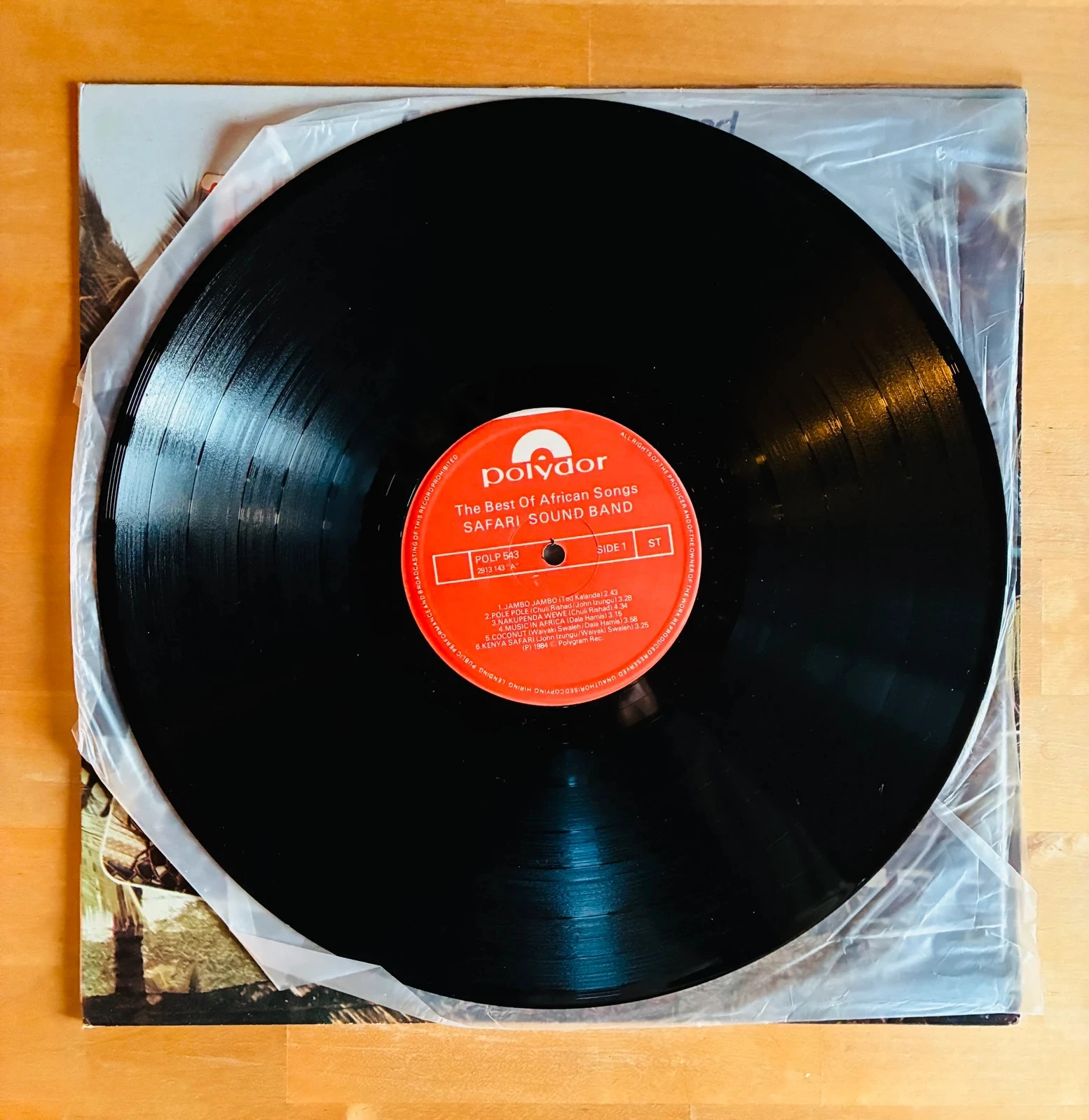 Disco de vinilo 33T Safari Sound Band Lo mejor de las canciones africanas. – photo 2